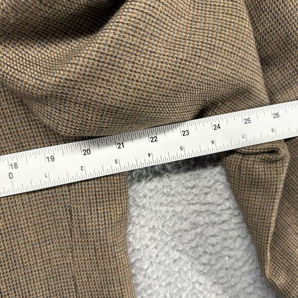 Oscar De La Renta Jacket Men's 40 Regular Brown Lambswool Sport Coat Two Button - Picture 4 of 12